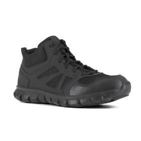 Reebok Sublite Cushion Soft Toe Tactical Mid-Cut Shoe in Black